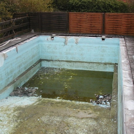 Renovering af betonpool